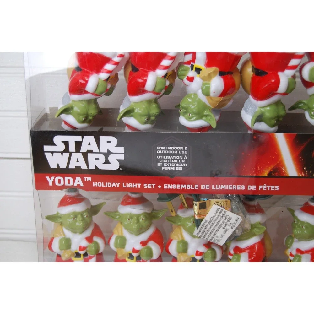 Kurt S. Adler Star Wars‎ Yoda Santa Holiday Light Set Christmas Decor NWT